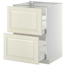 METOD/MAXIMERA base cb 2 frontali/2 cassetti alti 60x61.9x88 cm bianco/Bodbyn bianco sporco