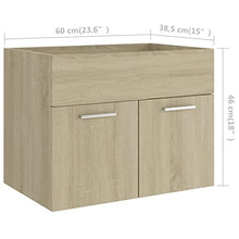 vidaXL Set Mobili da Bagno 2 pz Rovere Sonoma in Truciolato