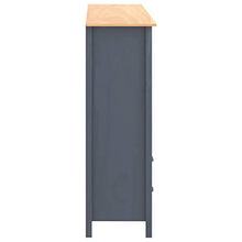 FAMIROSA Armadio a 3 Ante Hill Range Grigio 142x45x137cm Massello Pino