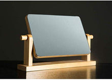 Specchio di Trucco Desktop Mirror Semplice di Legno Solido Specchio da Toilette Portatile in Legno Desktop Mirror Beauty