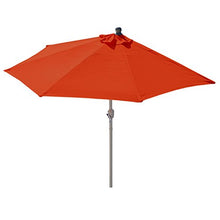Ombrellone da balcone salvaspazio Parla Plus 135x260x252cm ~ arancio senza base
