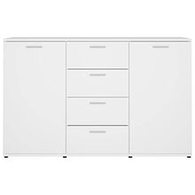 vidaXL Credenza Bianca 120x35,5x75 cm in Legno Multistrato