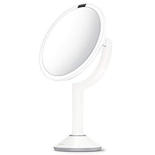 simplehuman, specchio con sensore trio, acciaio inox bianco