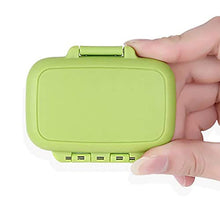 2 portapillole organizer in plastica per pillole, dispenser per tablet, 3 scomparti