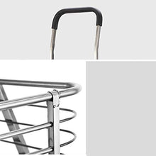 Carrello Trolley Pieghevole in Acciaio Inox Carrello Pieghevole Portatile (Colore : A)