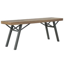 BIGTO - Panca da Giardino in Legno di Acacia Massiccio, 120 cm