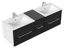 Mobile bagno Roma nero satinato