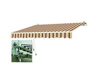 Blinky 9690812 Tenda da Sole, Avvolgibile, Rigato, Rosso