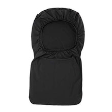 BTSKY, coprisedia elasticizzato nero con rivestimento per schienale, per sedia girevole, sedia da pranzo, sgabello da bar, sedia da bar