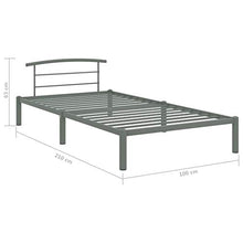 SKM Giroletto Grigio in Metallo 90x200 cm (12.3kg)