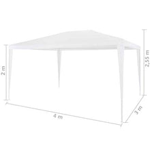 Festnight Gazebo da Esterno Tenda per Feste, Gazebo da Giardino 3x4 m Bianco