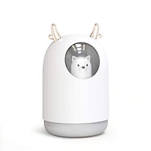 Delaspe - Umidificatore a nebbia fredda, 300 ml, con 7 luci a LED che si spegne automaticamente, utilizzato in camera da letto, casa, ufficio