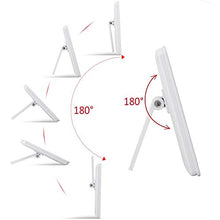 Specchio cosmetico con luce LED, touch screen, 16 LED, senza fili, per trucco, con specchio da barba