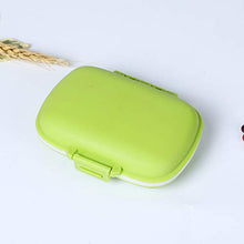 VONKY Paglia di grano di plastica portatile della Storage Box 8 griglia Mini Vitamine Organizzatore Medicina Contenitori
