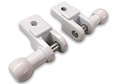 Set di supporto per ringhiere da balcone (bianco)