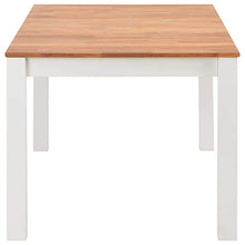 - Tavolo da Pranzo Sgabello da Cucina Bianco per la Colazione Sgabelli da Bar, bancone, Cucina e casa in Legno massello di Quercia 180x90x74 cm