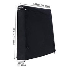 SIRUITON Copertura per Tavolo da Ping Pong Esterno Giardino Protettiva Impermeabile Cover Resistente Vento Sbiadire Strappando Nero