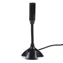 HelloCreate Mini Condensatore USB 2.0 Microfono Flessibile Desktop Stand Mic per PC Laptop