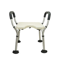 FREEDOH Sgabello da Doccia, Sgabello da Bagno Antiscivolo Regolabile in Altezza in Alluminio, Sgabello da Bagno Robusto E Durevole, Sgabello Piccolo Multiuso per Casa, Hotel, ECC,Bianca