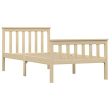 SKM Giroletto Legno Chiaro in Legno Massello di Pino 90x200 cm