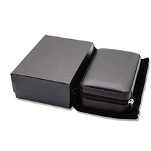SCDZS Desktop Cigar Humidor - Cigar Box Desktop Resistente all'Uso e sigillato Portatile Legno di Cedro Cigar Humidor Box Viaggi (Color : Black)