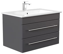 Mobile bagno con lavabo Villeroy & Boch Venticello 80cm antracite satinato