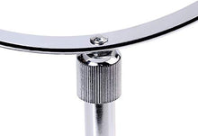 ZCCL Supporto Regolabile in Altezza con ingrandimento 10x, 8 Pollici, Specchio a 360 ° Specchio da Bagno Rotante Cromato Specchio da Trucco Specchio da Barba, Standard + 10 ingrandimenti, 10x (di