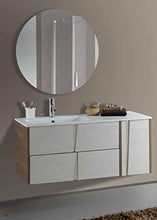 Set Mobile Lavabo Specchio LED Arredo Bagno Moderno Philadelphia120 CERAMICHEMIRANDA-Larice