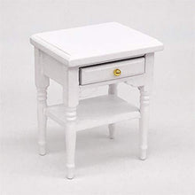 xxkj Comodino Swing Mini Modello Bianco Comodino in Legno Lunghezza 5,3 cm, Larghezza 4 cm, Altezza 6,5 cm