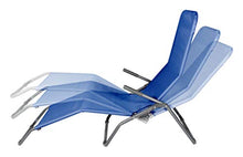 VERDELOOK Lettino Riccione da Spiaggia, 94x58x82 cm, Blu