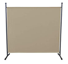 QUICK STAR Paravento da Giardino 180 x 178 cm Divisorio in Tessuto Balcone Protezione della Privacy Beige
