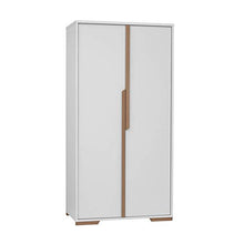 Armadio 2 ante Pinio Snap - Bianco e legno