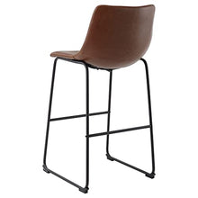 vidaXL Sgabelli da Bar 2 pz Marrone Chiaro in Similpelle