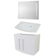 Fackelmann Set di mobili da Bagno Lugano Mobiletto da Bagno/lavabo/Specchio