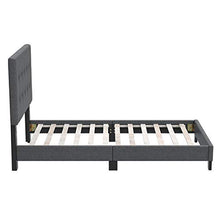 Letto in legno massiccio con testiera e rete a doghe, colore naturale