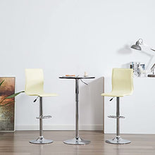 vidaXL Sgabelli da Bar 2 pz Crema in Similpelle