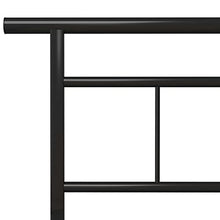 vidaXL Giroletto Nero in Metallo 100x200 cm