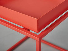 Inter Link Lounge C01 Tavolino, Metallo, Arancione, 35 x 35 x 40