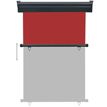 vidaXL - Tenda laterale per balcone, 120 x 250 cm, colore: Rosso