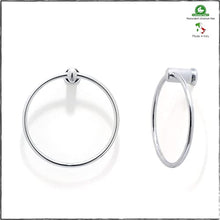 LH Handy ring muro - Portasciugamani appendino da muro, in acciaio, ideale anche per legno e cartongesso - 100% Made in italy - cromato