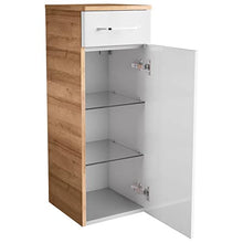FACKELMANN Set di mobili da bagno 5 pezzi, modello Milano Milano con mobiletto da 60 cm di larghezza, specchio da bagno e lavabo in ceramica