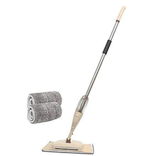 SSAYY Spray Mop Mop per Pavimenti A Spruzzo A 360 Gradi con 2 Cuscinetti in Fibra Piastrelle per Pulizia A Pavimento Cuscinetti in Microfibra Manopola per Utensili per La Pulizia della Casa