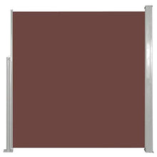 vidaXL Tenda da Sole Laterale Retrattile per Patio Privacy Automatica Schermo Parasole Frangivento 100x500 cm in Tessuto PU Nera Telaio in Ferro