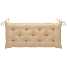 vidaXL Cuscino per Panca da Giardino Ricambio Cuscino Ideale per Sdraio da Giardino Beige 120x50x7 cm in Tessuto