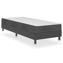 FAMIROSA Letto a Molle Grigio Scuro in Tessuto 90x200 cm-4705