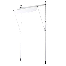YCSD Tenda da Sole A Bracci con Manovella, Struttura Telescopica in Metallo E Parasole in Poliestere 4.0x1.2m