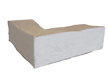 Schutzhülle Set: copertura 215 x 215 cm per mobili lounge da giardino a forma di L + tasca per 6 – 8 cuscini