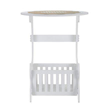 Comodini da comodino con cestino rotondo per computer portatile, comodino, divano letto, libreria, scaffale per casa, ufficio, comodino