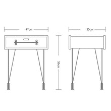 DGHJK Mobili per la casa, Comodino, tavolino, con Comodino, Scomparto per tavolino, mobili con Gambe in Metallo, Vintage