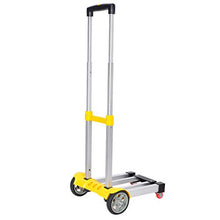 Carrello Portatile Pieghevole per Carrello Trolley in Lega di Alluminio (Colore : D)